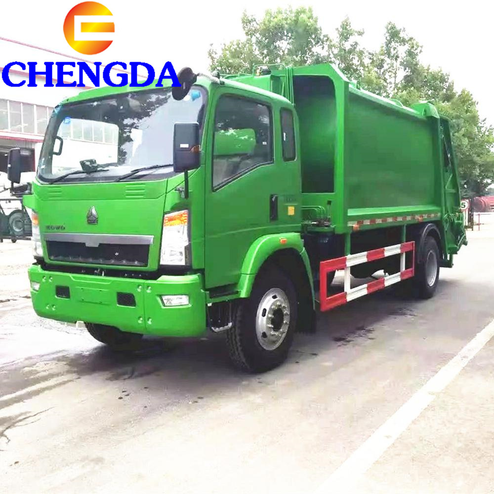 Howo Mini Compressed Garbage Compactor Truck Price