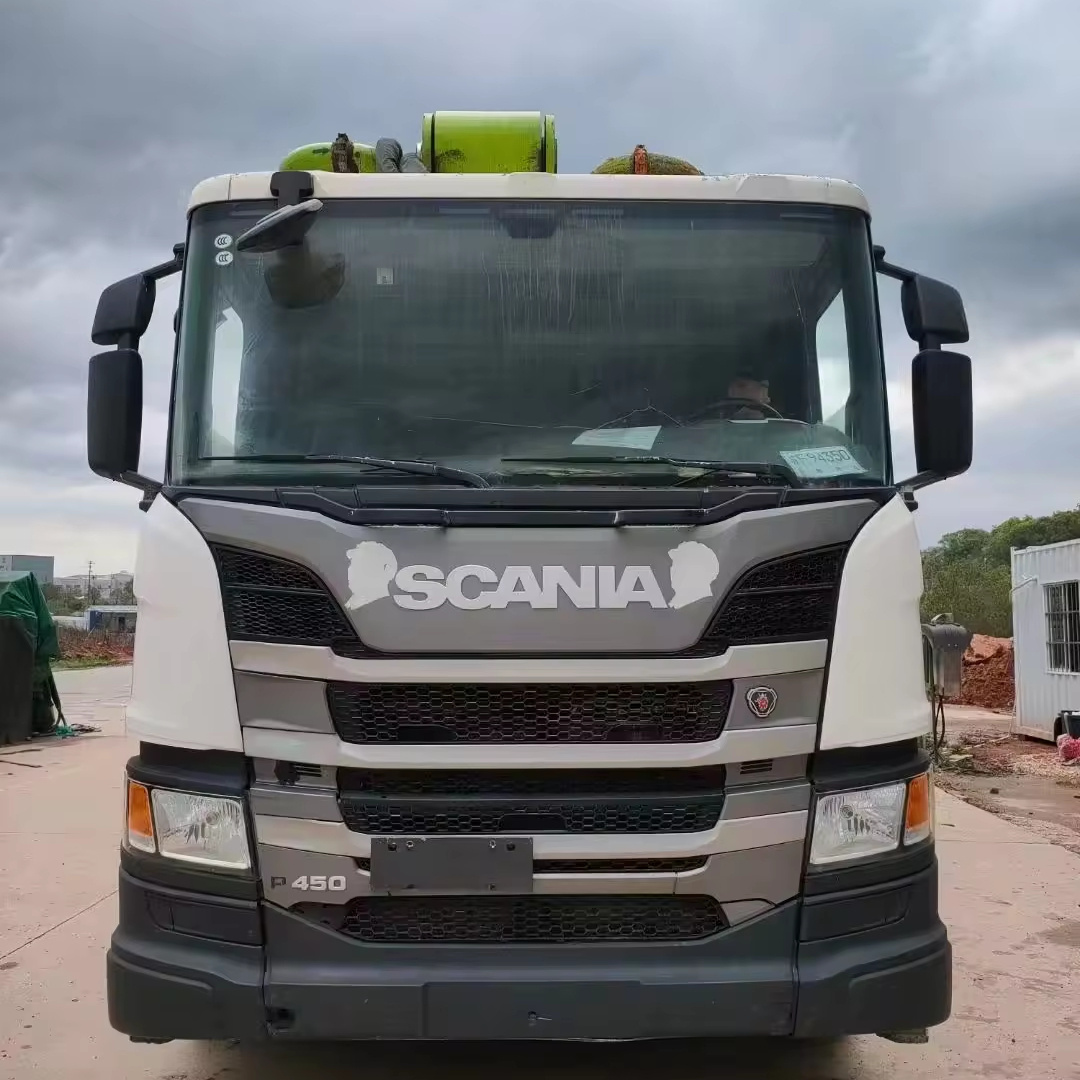 2020 Scania 63m Zoomlion second-hand pump truck with Euro V emissions at cheap price