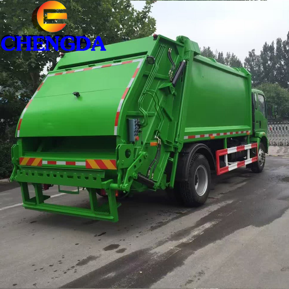 Howo Mini Compressed Garbage Compactor Truck Price