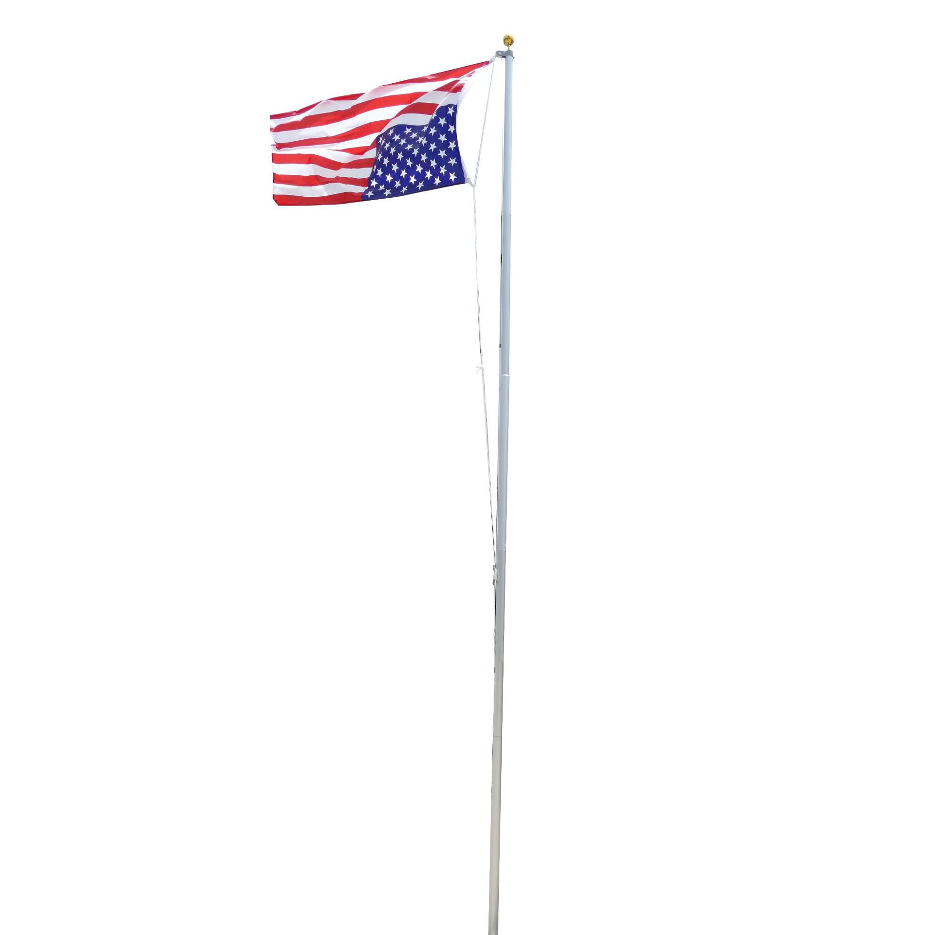 Telescopic Flag Pole Kits for Sale/ Outdoor House Stand All Countries National Flags