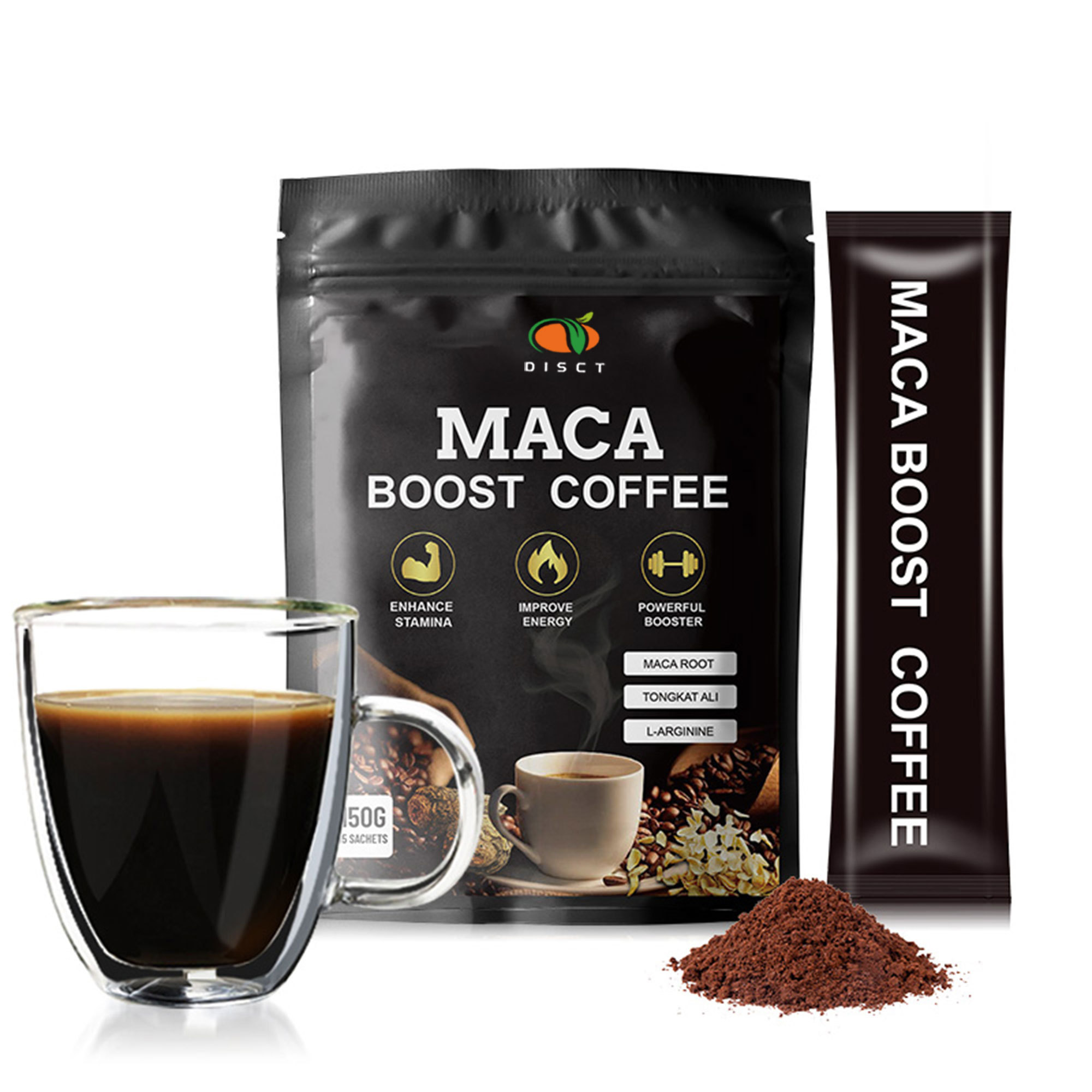 herbal men supplements tongkat ali maca energy coffee for male powerful booster