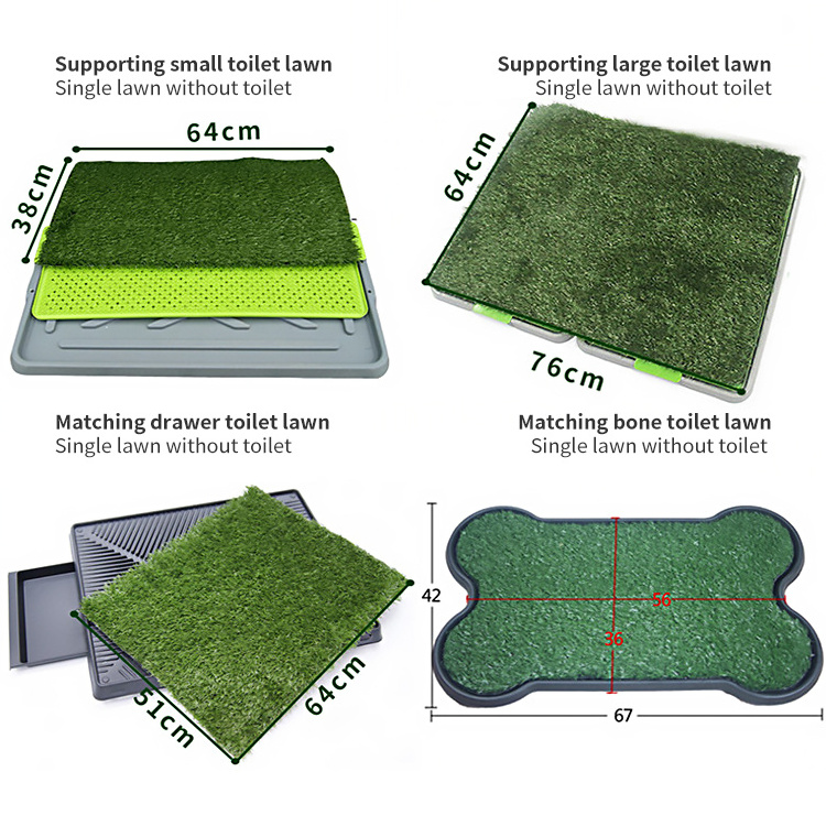 Pee pads Artificial Grass Removable three-tier deluxe Pet Potty dog pot Drawer lawn pet toilet