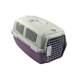 Manufacture Wholesale Dog Pet Transport Plastic Cages Portable Flight Dog Case Plane Cage