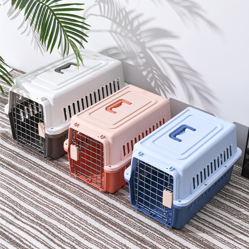 Wholesale Plastic Cat Dog Pet Airplane Air Consignment Box Cage Pet Carrier