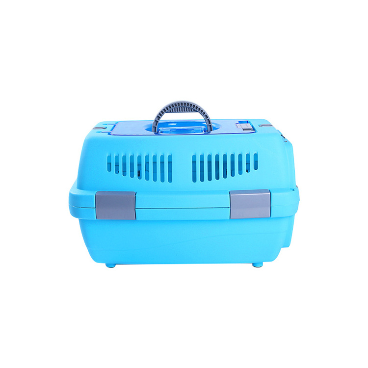 Manufacture Wholesale Dog Pet Transport Plastic Cages Portable Flight Dog Case Plane Cage