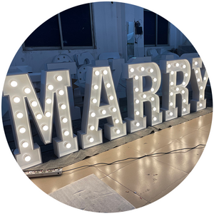 2023  Marry Me Lights Marquee Letter 4Ft Led Big Numbers Giant Light Up Letters Led Marquee Giant Letters