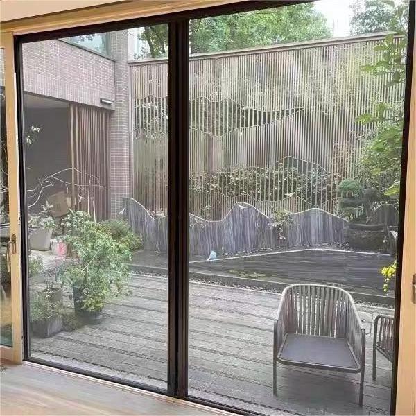 Easy to Install Mosquito Net Trackless Fly Screen for Doors Retractable Tank Chain Screen Mesh Double Door