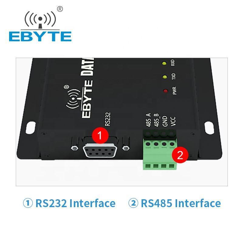 Ebyte E90-DTU-433C33 RS232/rs485 interface long range MODBUS high power 433MHz wireless data transmitter and receiver modem