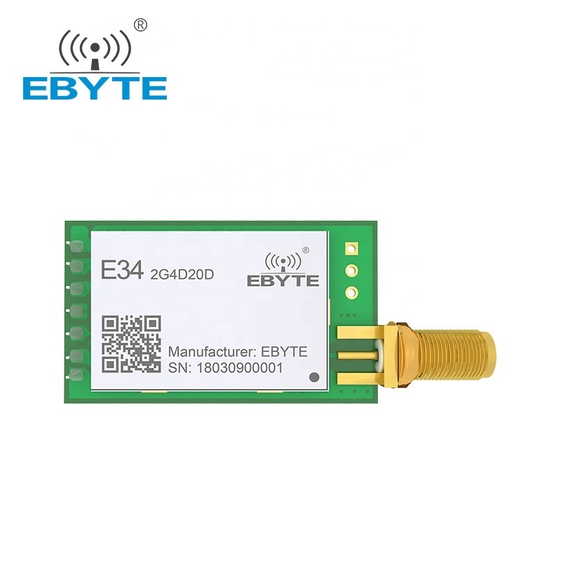 Full duplex E34-2G4D20D 2km long distance 2.4GHz wireless data transmitter and receiver module rf transceiver nRF24L01+ module