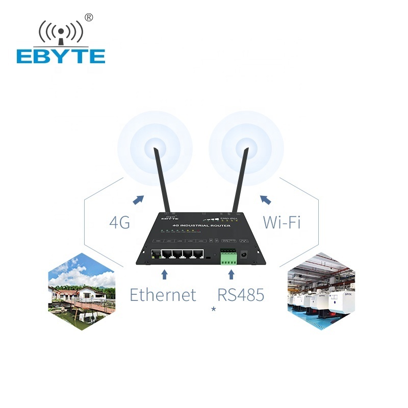 E880-IR01 Indoor Outdoor Industrial 4G lte tdd Router Modem Multi SIM Card Bonding Router 4g router with sim card