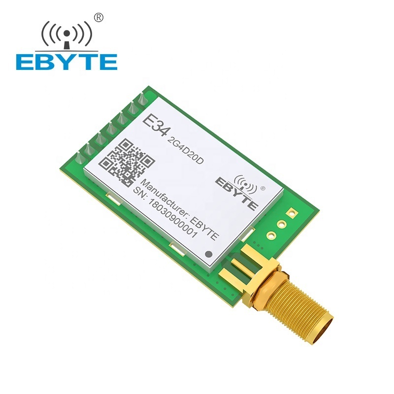 Full duplex E34-2G4D20D 2km long distance 2.4GHz wireless data transmitter and receiver module rf transceiver nRF24L01+ module