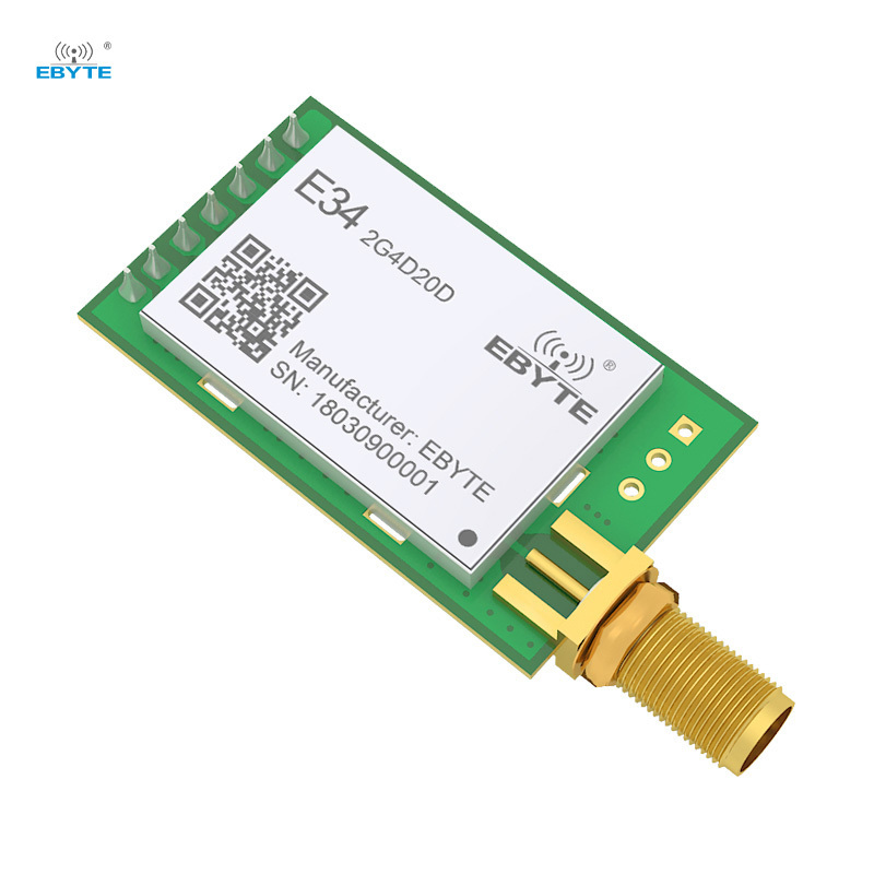 Full duplex E34-2G4D20D 2km long distance 2.4GHz wireless data transmitter and receiver module rf transceiver nRF24L01+ module