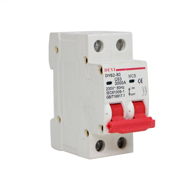 Over Voltage Protection DYB2-80 Overload Protector Switch 230/400V Current mcb Circuit Breaker