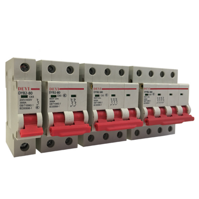 Over Voltage Protection DYB2-80 Overload Protector Switch 230/400V Current mcb Circuit Breaker