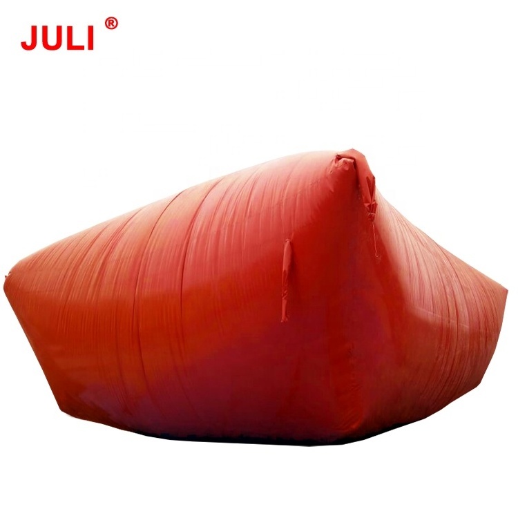 Chinese manufacturer PVC flexible red mud home use storage balloon biogas bag