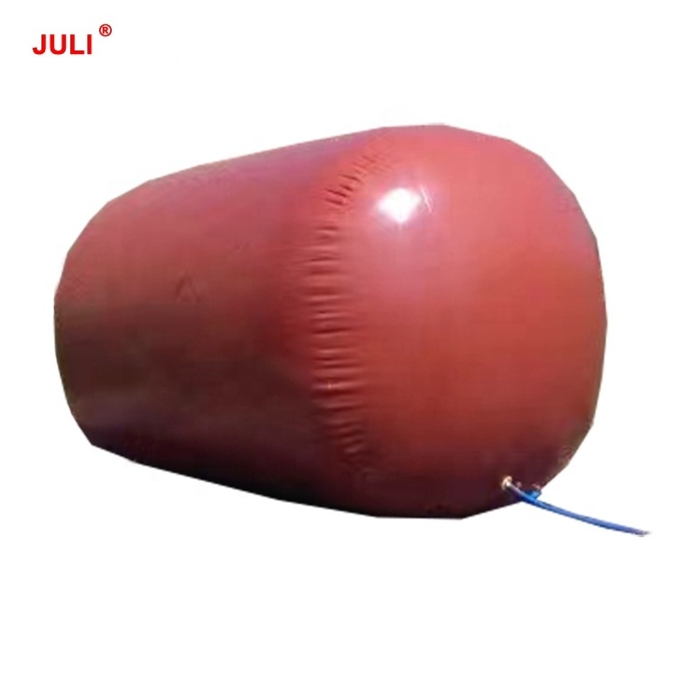 Chinese manufacturer PVC flexible red mud home use storage balloon biogas bag