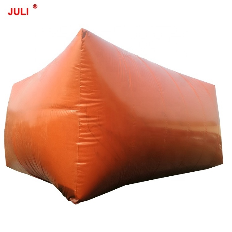 Chinese manufacturer PVC flexible red mud home use storage balloon biogas bag