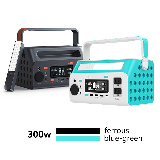 Factory direct sale 300w portable power station 2.5h fast charging solar generators for home use energy storage power supply