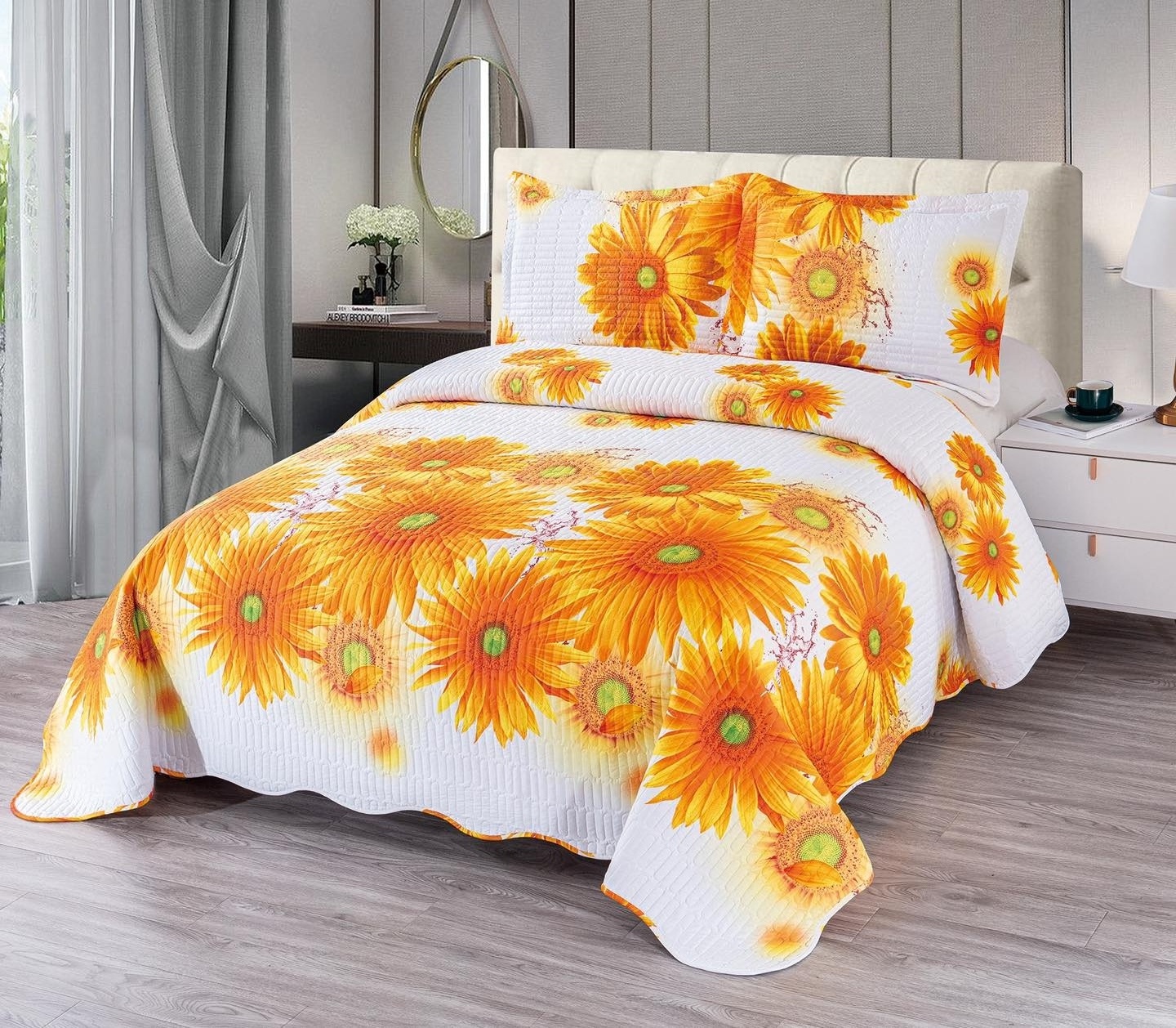 Bedspreads White Coverlet Quilted Embroidery Quilts Microfiber Comforter Sets 3pcs Quilt Colcha Coverlets Bedding