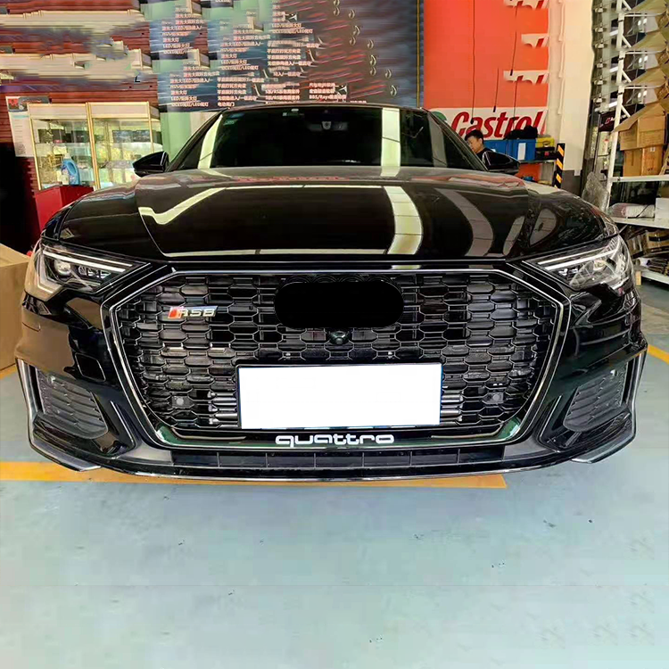 Good Fitment Auto Tuning Parts and Accessories Honeycomb Style Body Kits For Audi A6 C8 2019 2020 Change to RS6