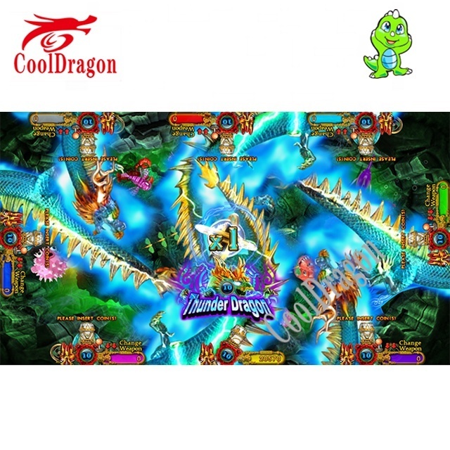 Thunder Dragon Ocean King 3 Fish Game Software  Install Bill Acceptor Printer 8 Player Fish Game Tables