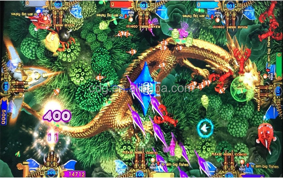 Arcade Fish Table Dragon Hunter Catching Fish Game Machine Thunder Dragon Video Games Machine