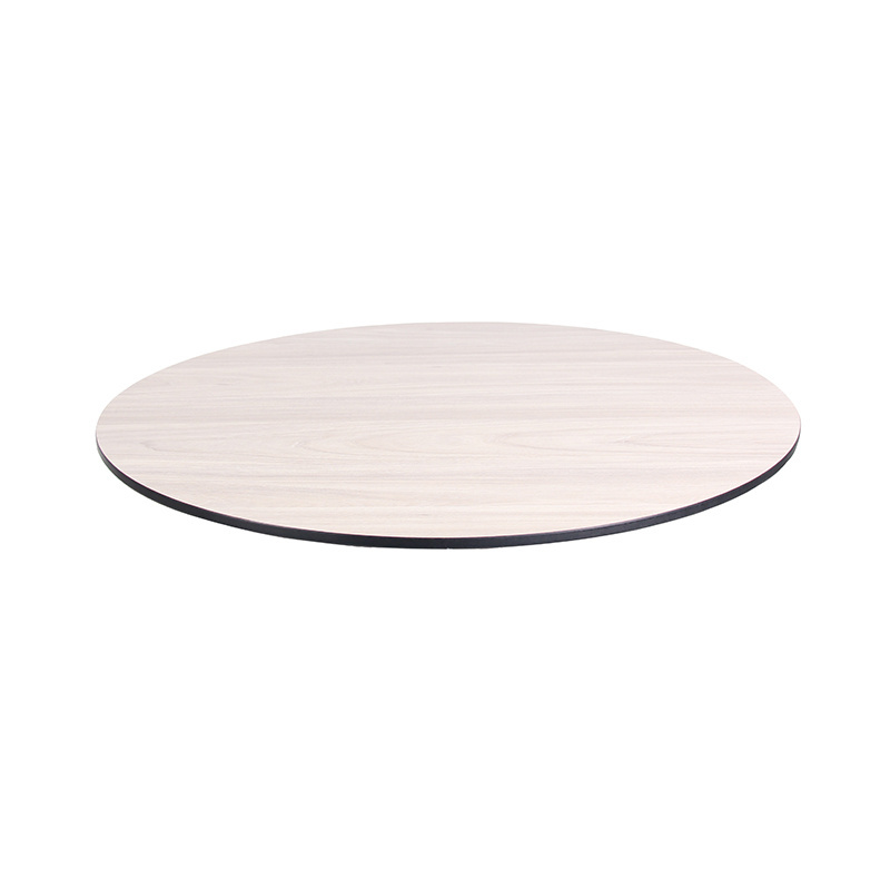 Custom Design Unfinished Compact Laminate HPL Table Tops Dia 60-100cm Round Composite Phenolic Resin HPL Table Tops