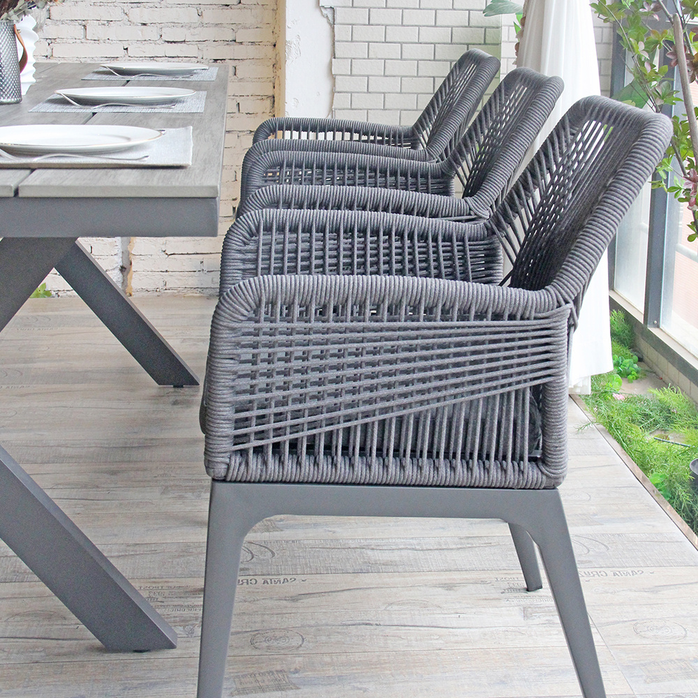 Patio Rattan Armchair Black Wicker Patio Chairs Dining Chair Outdoor Cushions Garden Furniture