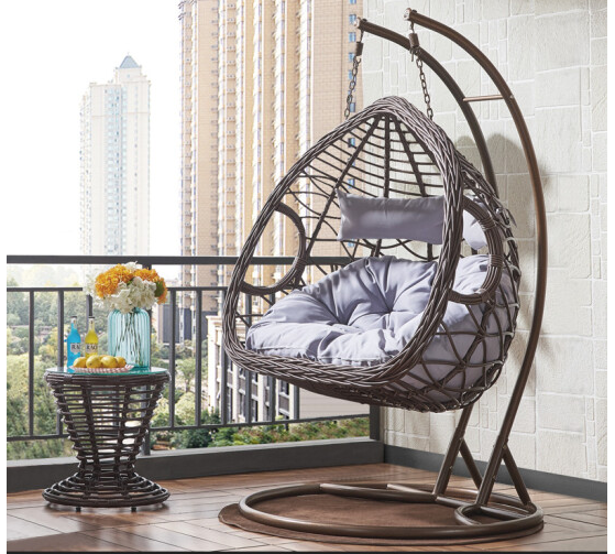 Outdoor rattan bird's nest Nordic basket chair indoor balcony hanging chair household swing rattan egg chair