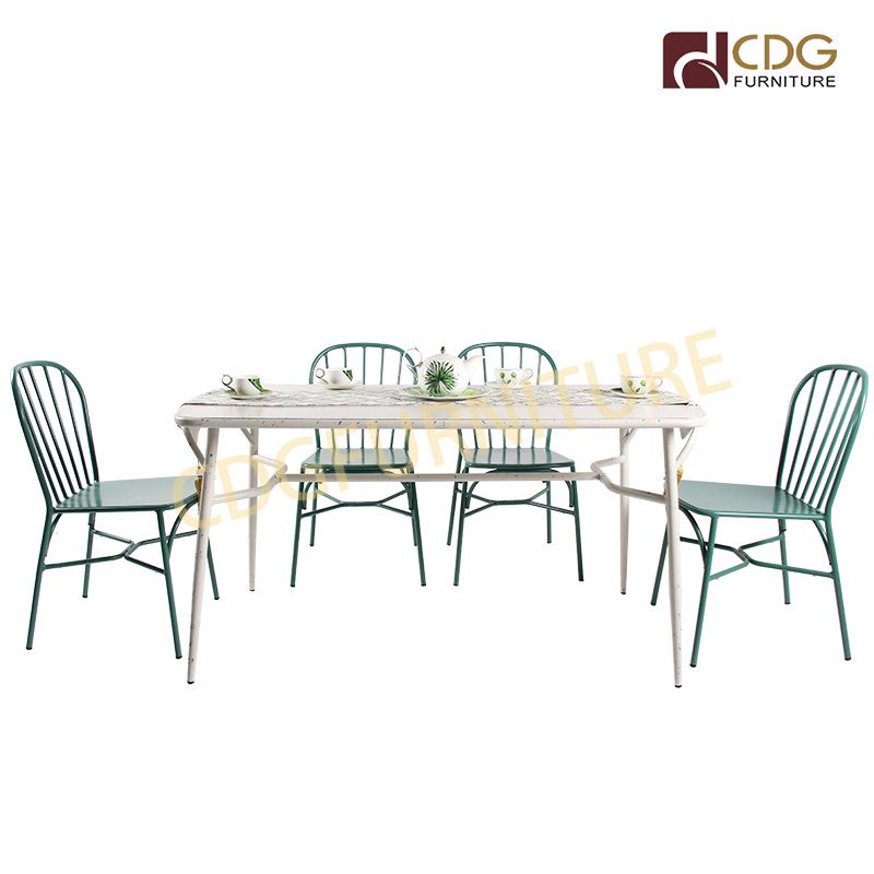 Retro Diner Furniture Buffet Table Antique Furniture Sets Used Square Banquet Tables And Iron Chair For Sale Outdoor Table