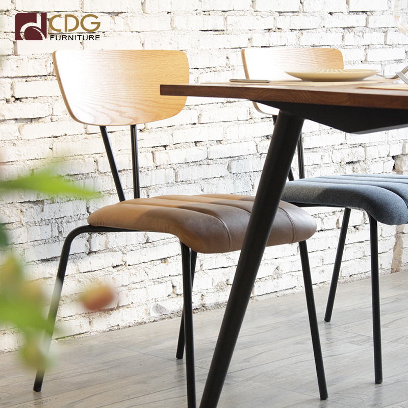 Coffee Shop Wooden Chair Modern Luxury Restaurant Furniture Cafe Fabric Chairs Restaurant Design