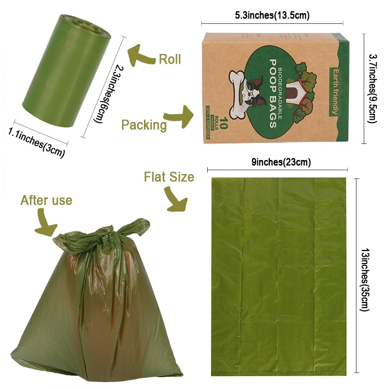 Best Selling Eco-friendly Pet Dog Waste Bag Biodegradable Dog Poop Bags With Dispenser OEM Wholesale