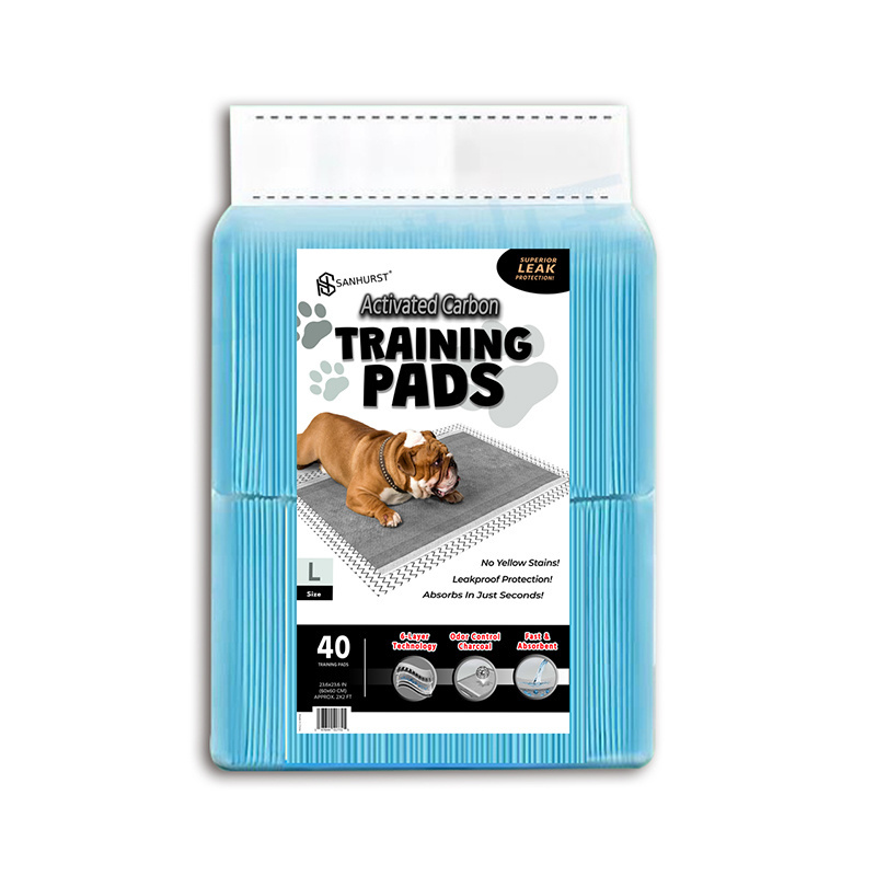 Disposable Pet Training Pads Charcoal Leak-Proof Super Absorbent Potty Training Pad for Dogs Cats Kittens or Small Pets Custom