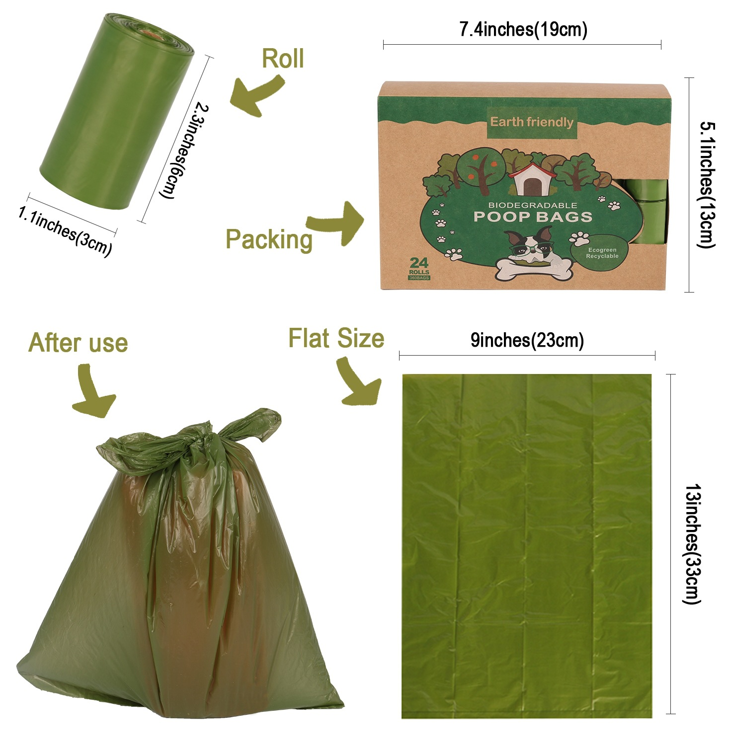 Best Selling Eco-friendly Pet Dog Waste Bag Biodegradable Dog Poop Bags With Dispenser OEM Wholesale