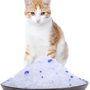 New design factory supply 2023 hot wholesale dust free pellet crystal cat litter silica gel 3.8L petsafe scoopfree cat litter