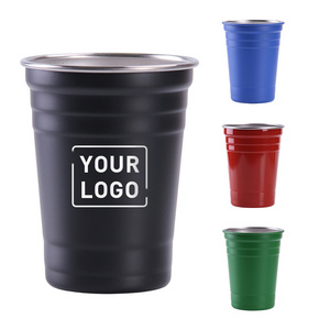 Customize Pint Glass 17oz tumbler Stainless Steel Camping 500ml Vaso De Pinta Personalizado De Reusable Cup