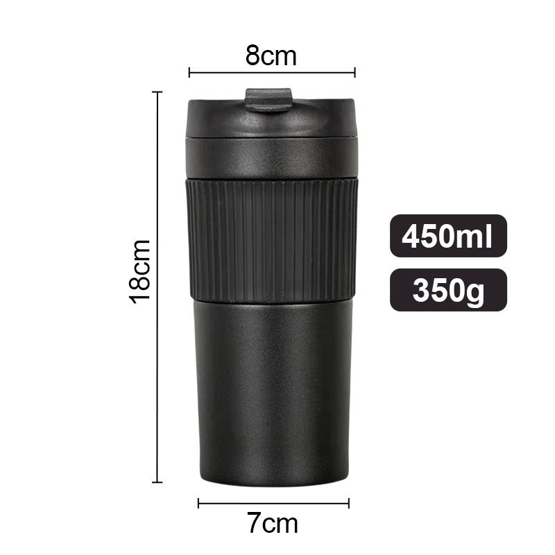 Custom Logo double wall vacuum insulated stainless steel french press travel mug Coffee Maker wholesale tea maker Gasket Filter