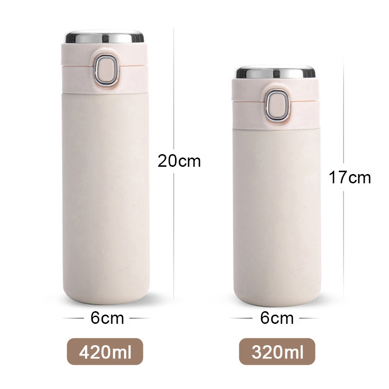 Smart touch LED screen temperature display double wall stainless steel thermos children water bottles vacuum flask