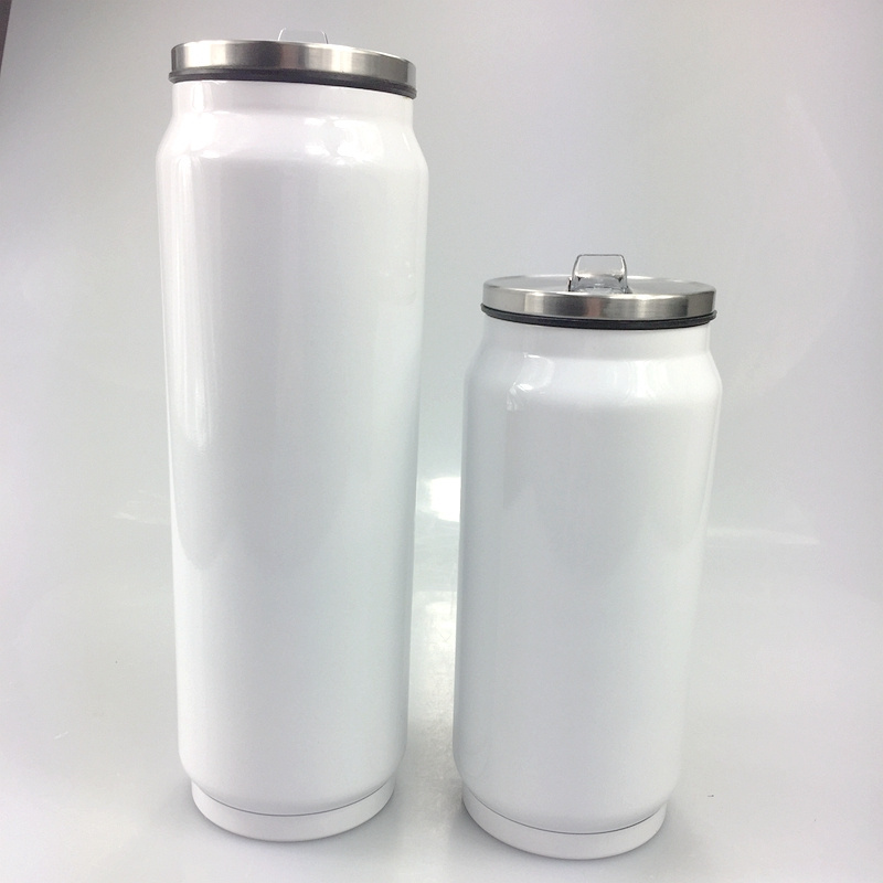 350ml 500ml DIY Sublimation Cola can water bottle double wall stainless steel tumbler insulated vacuum blank sublimation bottle