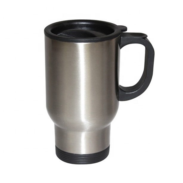 Wholesale 15oz 450ml Coffee Travel Mug Stainless Steel Insulated Regular Tumbler Sublimation Blanks Travel Mug With Handle