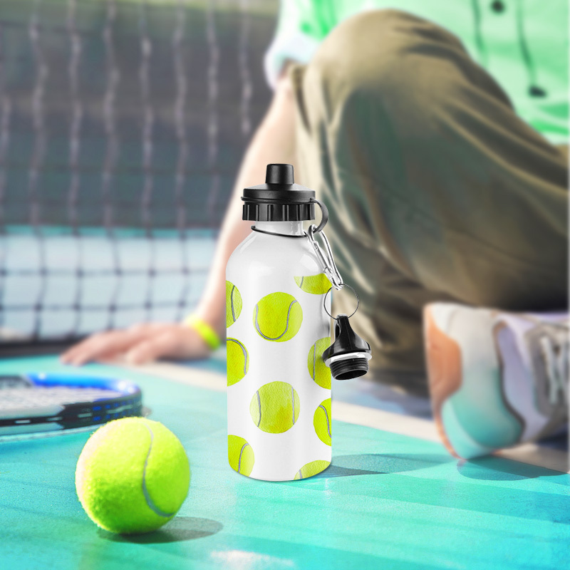 New Fashion 500ml Sublimation Blanks Advertising Sport Travel Water Bottle Two Lids Aluminum Climbing Water Bottles