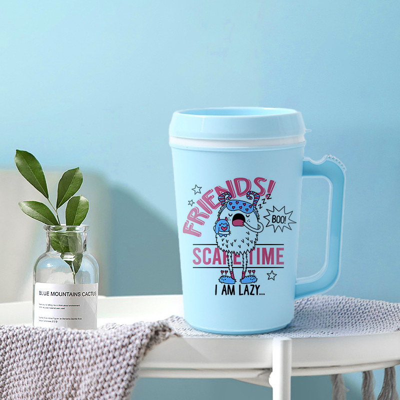 New fashion plastic custom coffee mug 
