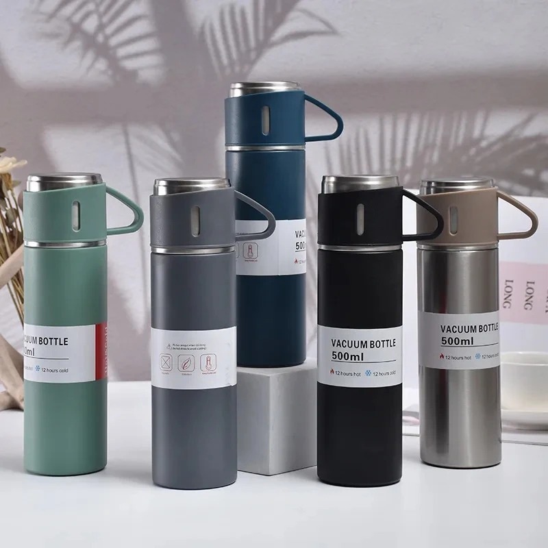 500ML stainless steel  gift   business style outdoor hot water double cup  bottle