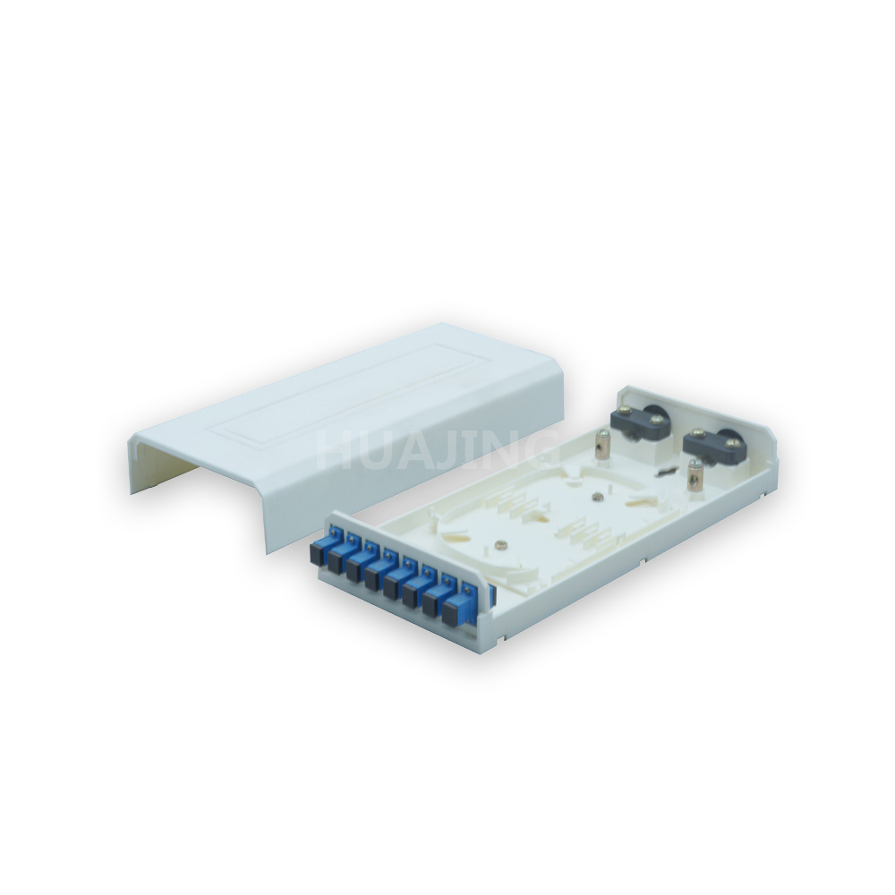 GPZ/S-8 FTTH 8 cores wall mounted metal fiber Optic patch panel