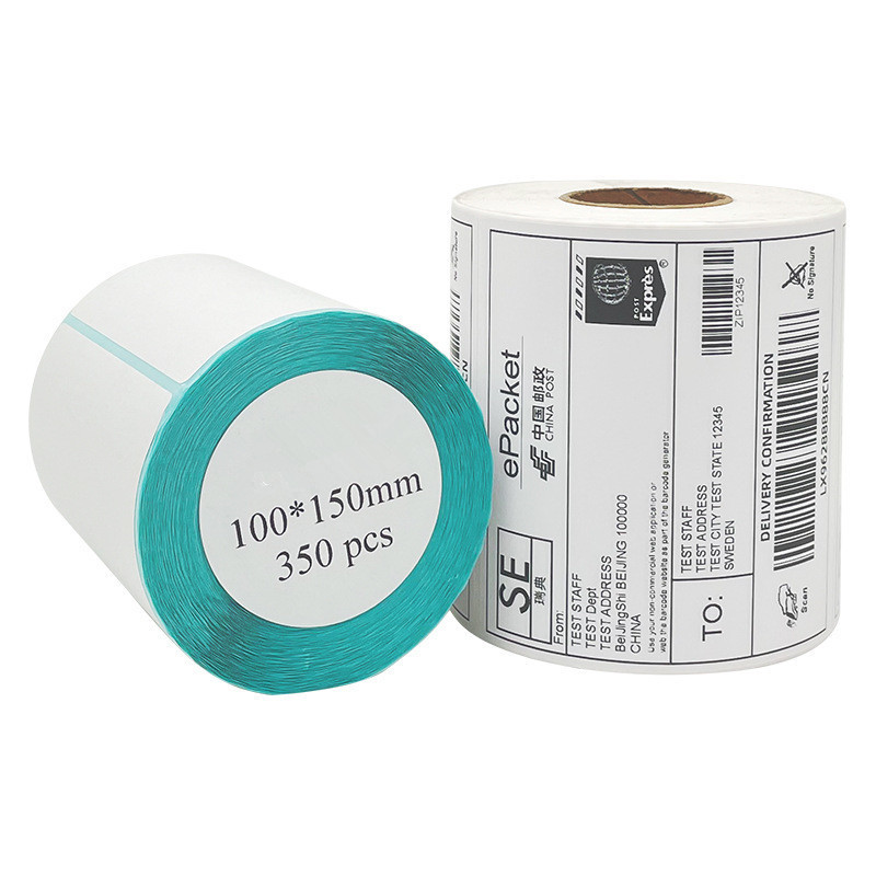 Waterproof Self Adhesive A6 Waybill Sticker Blank Paper Express Delivery Printing Thermal Label