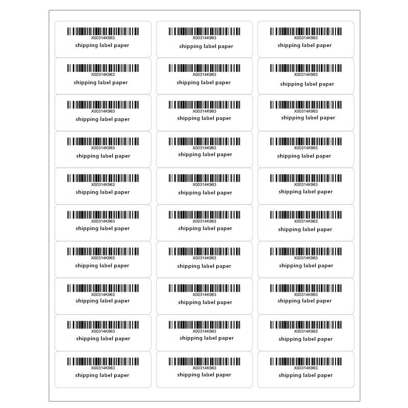 Hot Sale A4 Address Barcode Stickers Shipping Label For Laser And Inkjet Printer