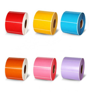 Waterproof Blank Colorful Barcode Adhesive Shipping Thermal Paper Roll 100x 150mm 4*6'' Labels