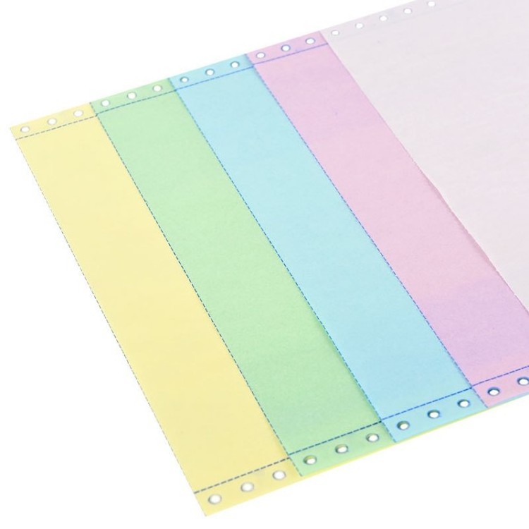 Custom CF CFB CB Carbonless Office Invoice Paper 2 Ply Continuous Carbonless Computer Copy Paper