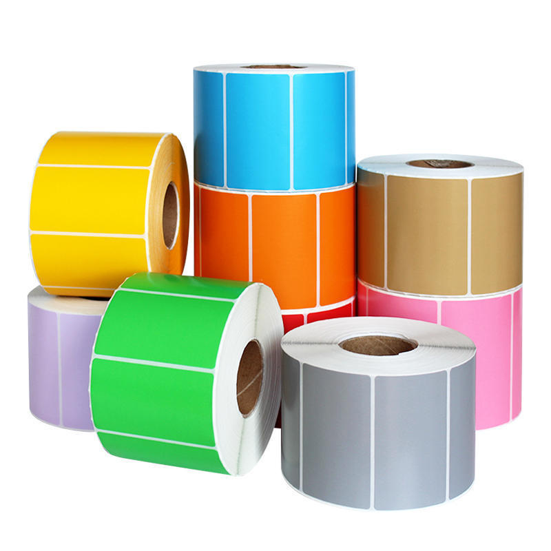 Low Prices Custom Size Colour Labels Thermal Color Direct Thermal Labels Thermal Label Sticker Roll