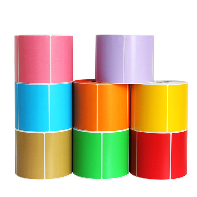 Low Prices Custom Size Colour Labels Thermal Color Direct Thermal Labels Thermal Label Sticker Roll